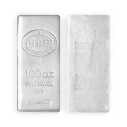 100 ounces  Silver Bar - JBR